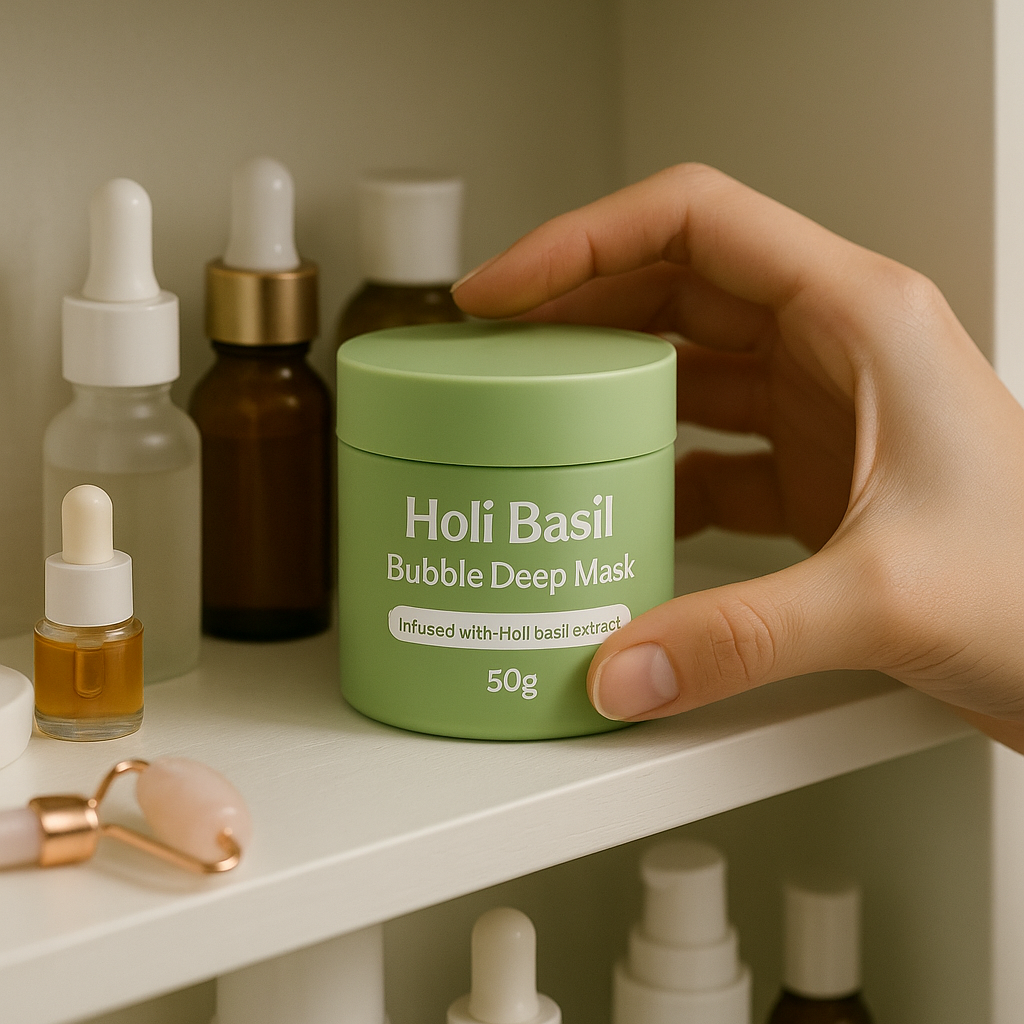 Holi Basil Bubble Deep Mask – 50g